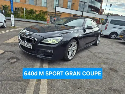 Begagnad BMW 640 M Sport 313 HK (230 kW) 2016 Svart Sportkupé