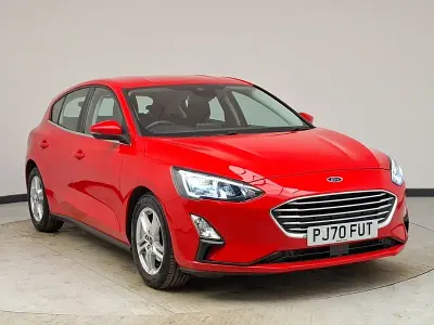 Begagnad Ford Focus Zetec 125 HK (91 kW) 2020 Röd Halvkombi