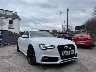 Begagnad Audi A5 Black Edition 177 HK (130 kW) 2014 Vit Sportkupé