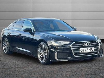Brilliant black Used 2022 Audi A6 S-Line Sedan | £24,950 (Fair price)