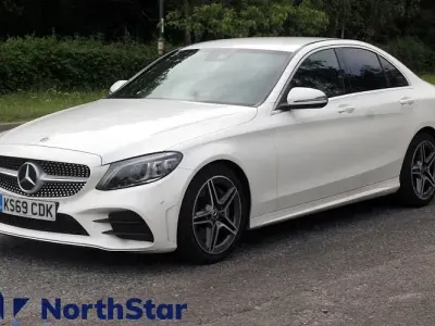 Used Mercedes C300 AMG Line Premium 245 HP (180 kW) 2019 White Sedan