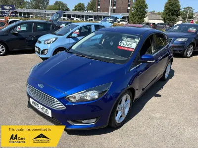 Used Ford Focus Titanium 125 HP (91 kW) 2018 Blue Hatchback