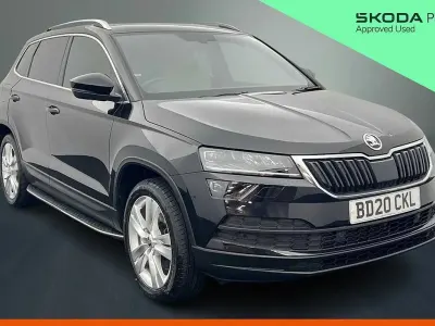 Used Skoda Karoq SE L 110 HP (80 kW) 2020 Black magic pearl effect SUV