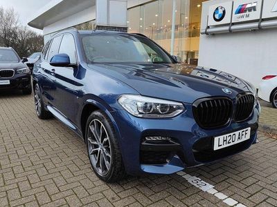 Blue Used 2020 BMW X3 M Sport SUV | £24,872 (Fair price)