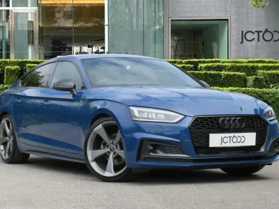 Used Audi A5 Black Edition 147 HP (108 kW) 2019 Blue Coupe