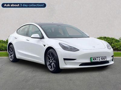 Used Tesla Model 3 2022 White Sedan