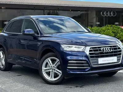 Begagnad Audi Q5 S-Line 245 HK (180 kW) 2019 Blå SUV