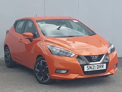 Used Nissan Micra Acenta 92 HP (67 kW) 2021 Orange Hatchback