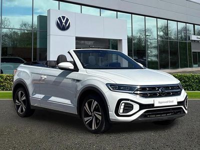 Begagnad VW T-Roc Cabriolet R-line 150 HK (110 kW) 2023 Vit Cab