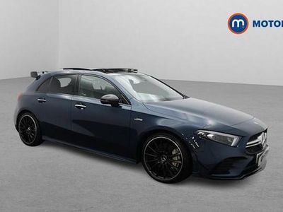 Blue Used 2022 Mercedes A35 AMG Premium Plus Hatchback | £27,849 (Fair price)