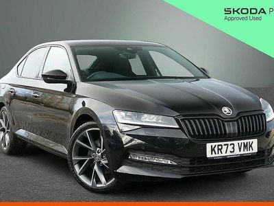 Used Skoda Superb SportlinePlus 147 HP (108 kW) 2023 Black magic pearl effect Hatchback
