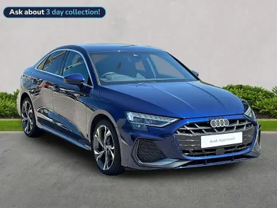 Used Audi A3 S-Line 150 HP (110 kW) 2024 Blue Sedan