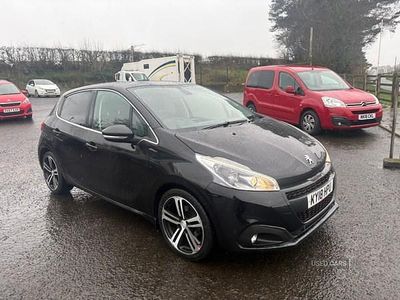 Used Peugeot 208 GT-line 100 HP (73 kW) 2018 Black Hatchback