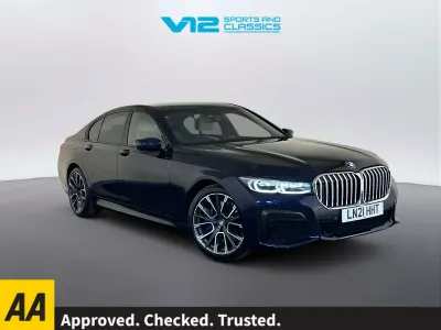 Used BMW 740 M Sport 340 HP (250 kW) 2021 Blue Sedan