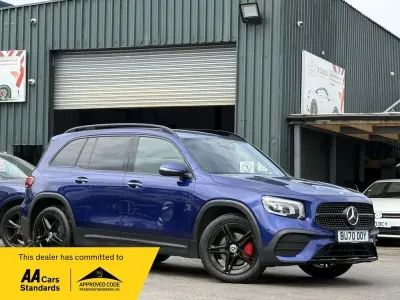 Used Mercedes GLB200 AMG Line Premium 150 HP (110 kW) 2020 Blue SUV