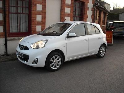Begagnad Nissan Micra Acenta 80 HK (58 kW) 2014 Vit Halvkombi
