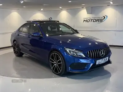 Used Mercedes C250 AMG Line Premium Plus 2017 Blue Sedan