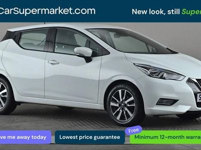 Used Nissan Micra Acenta 71 HP (52 kW) 2017 White Hatchback