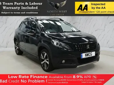 Used Peugeot 2008 GT-line 120 HP (88 kW) 2018 Black SUV