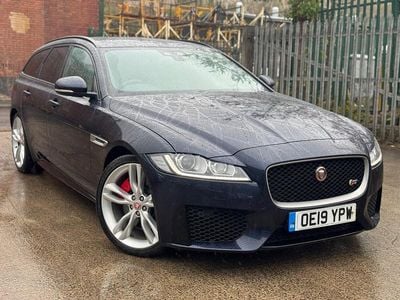 Used Jaguar XF S 300 HP (220 kW) 2019 Blue Estate