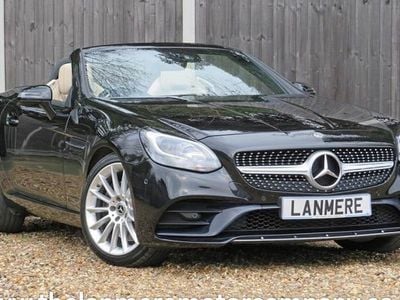 Obsidian black Used 2018 Mercedes SLC200 AMG line Cabriolet | £17,995 (A bit pricey)