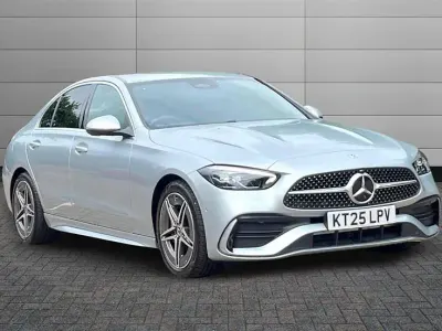 Used Mercedes C200 AMG line 204 HP (150 kW) 2025 High tech silver Sedan