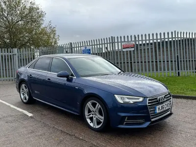 Begagnad Audi A4 S-Line 2016 Blå Sedan