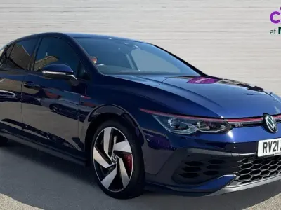 Used VW Golf VII GTI Clubsport 300 HP (220 kW) 2021 Blue Hatchback