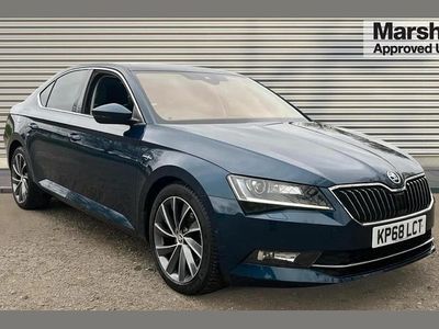 Used Skoda Superb 150 HP (110 kW) 2018 Blue Hatchback