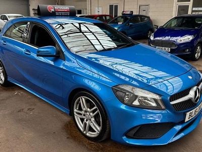 Used Mercedes A200 AMG line 136 HP (100 kW) 2016 Blue Hatchback