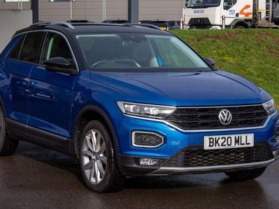Used VW T-Roc SEL 150 HP (110 kW) 2020 Blue SUV