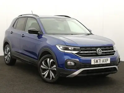Used VW T-Cross Black Edition 95 HP (69 kW) 2021 Blue SUV
