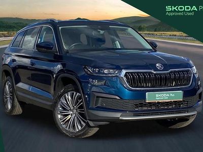 Used Skoda Kodiaq SE L Executive 147 HP (108 kW) 2022 Petrol blue metallic SUV