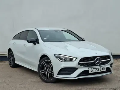 Used Mercedes CLA250e AMG Line Premium 218 HP (160 kW) 2023 White Coupe