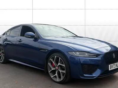 Used Jaguar XE 300 HP (220 kW) 2023 Blue Sedan