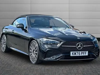 Used Mercedes CLE220 AMG Line Premium Plus 197 HP (144 kW) 2025 Obsidian black Cabriolet