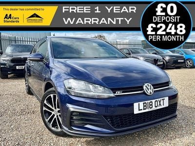 Used VW Golf VII R-line 2018 Blue Hatchback