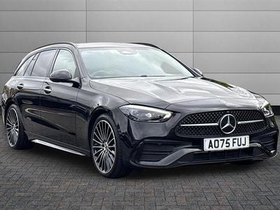 Käytetty Mercedes C220 AMG Line Premium Plus 200 HP (147 kW) 2025 Musta Farmari