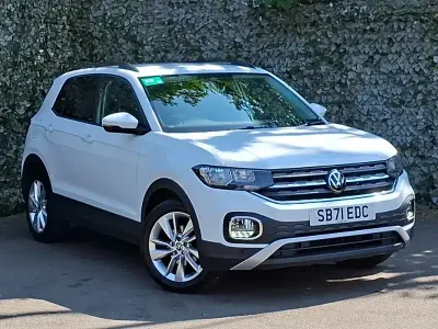 Used VW T-Cross Active 95 HP (69 kW) 2022 White SUV