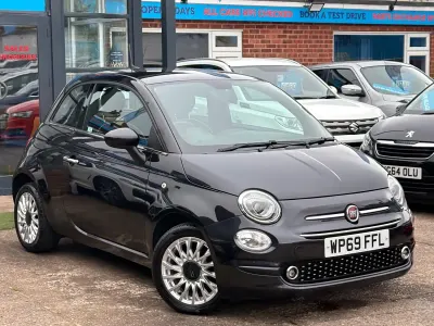 Used Fiat 500 Lounge 69 HP (50 kW) 2019 Black Hatchback
