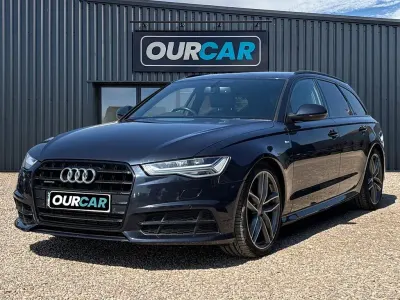 Used Audi A6 Black Edition 272 HP (200 kW) 2017 Blue Estate
