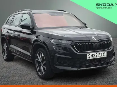 Used Skoda Kodiaq SportLine 140 HP (102 kW) 2022 Black magic pearl effect SUV