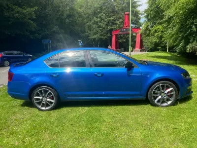 Used Skoda Octavia vRS 150 HP (110 kW) 2014 Blue Hatchback