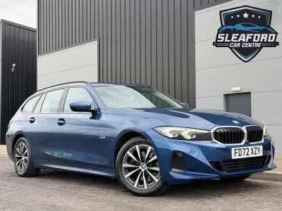 Used BMW 330e Sport Line 292 HP (214 kW) 2023 Blue Estate