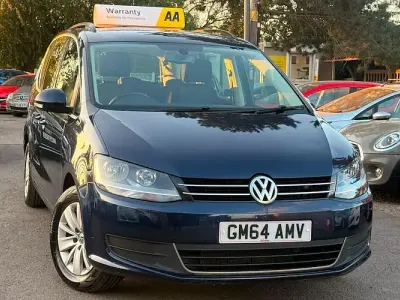 Used VW Sharan SE 140 HP (102 kW) 2015 Blue MPV