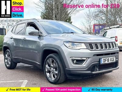 Grey Used 2018 Jeep Compass Limited SUV | £8,672 (Fair price)