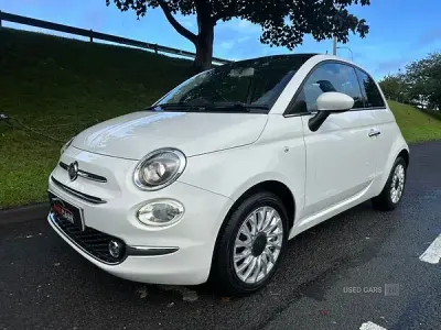 Used Fiat 500 Lounge 69 HP (50 kW) 2017 White Hatchback