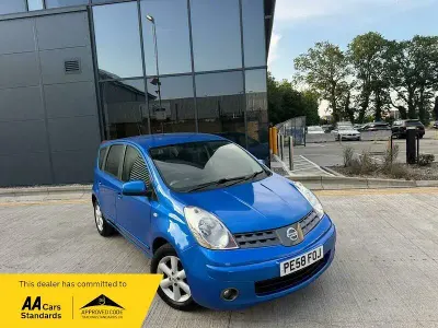 Used Nissan Note Acenta 110 HP (80 kW) 2008 Blue Hatchback