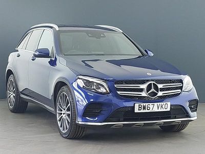 Used Mercedes GLC220 AMG line 170 HP (125 kW) 2018 Blue SUV