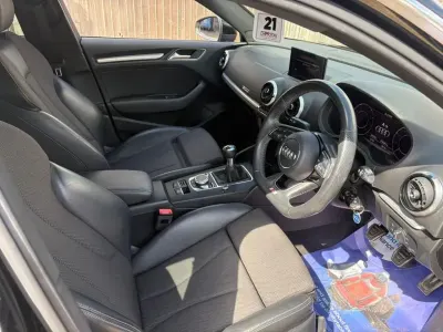 Used Audi A3 Sportback S-Line 116 HP (85 kW) 2018 Black Hatchback